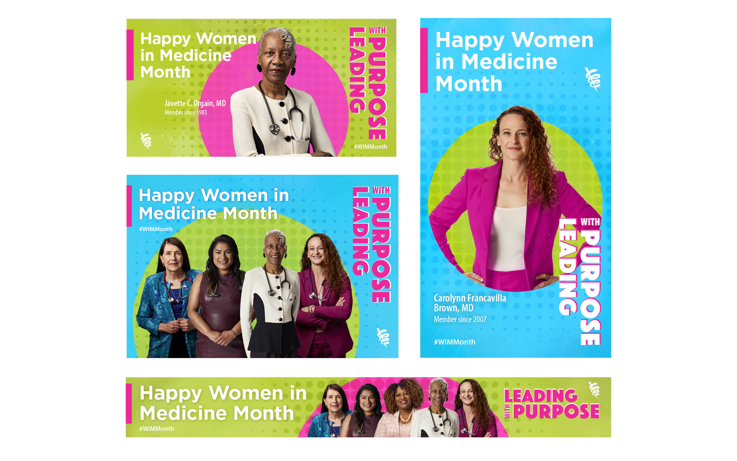 Women in Medicine campaign assets