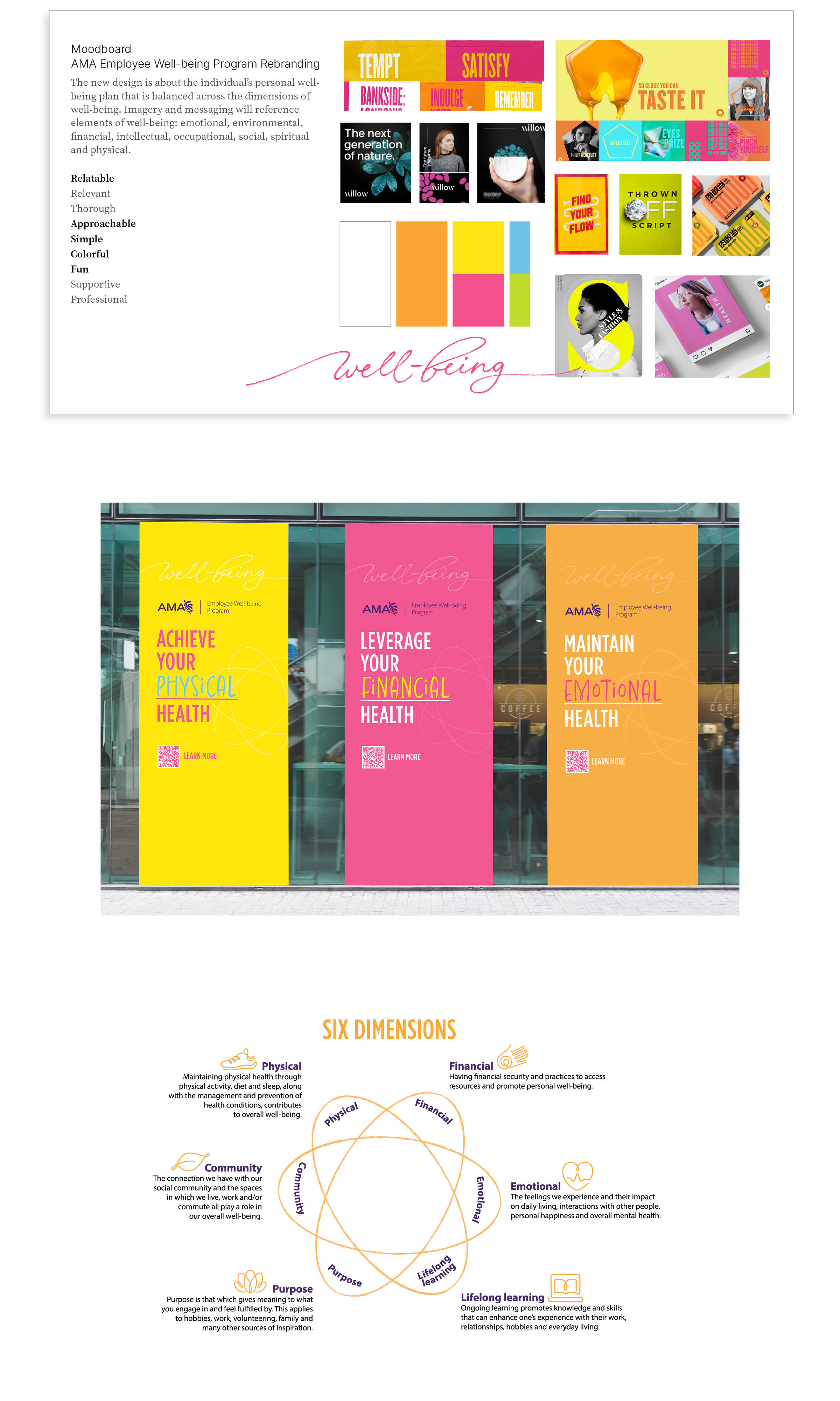 Well-being rebrand detail